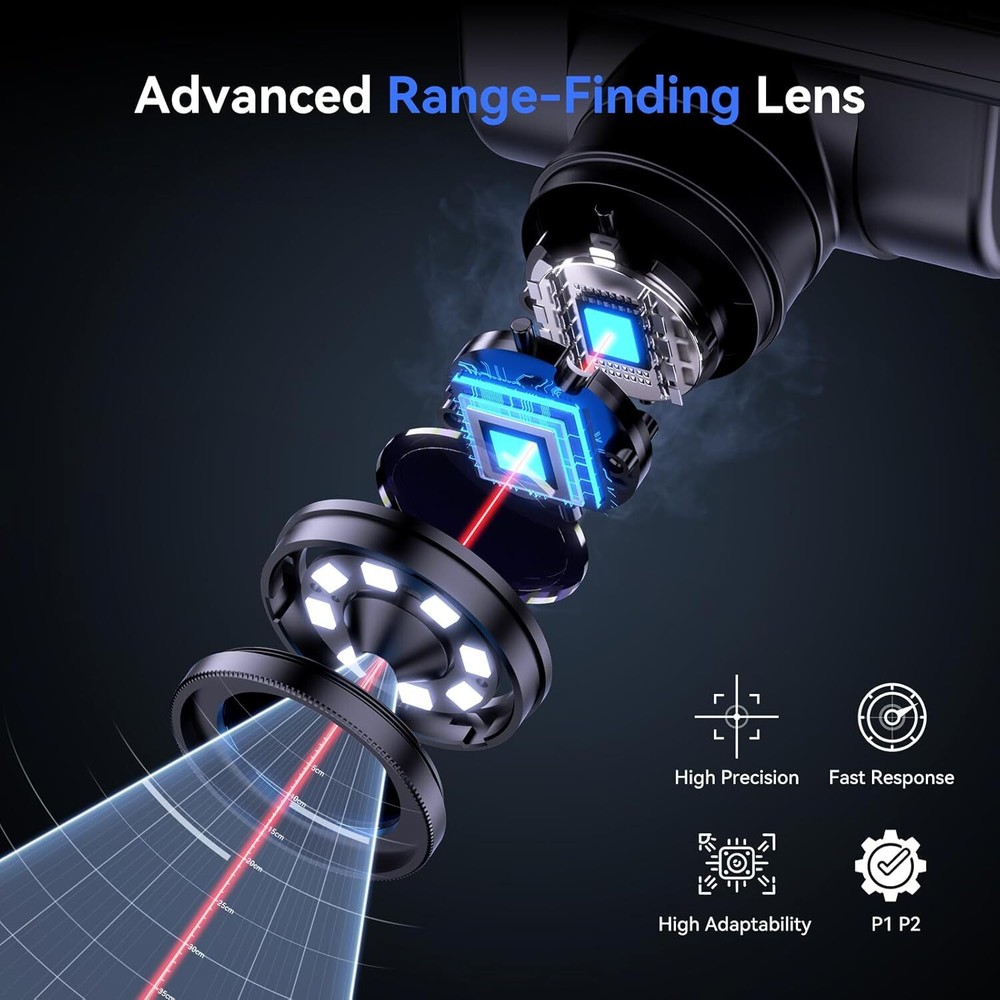 TOMLOV 4K Autofocus Microscope 10" HDMI Digital Microscope 2000X Coin Microscope