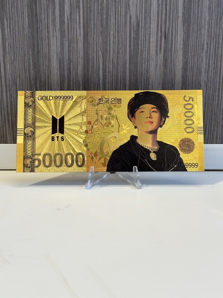 Suga - BTS 24k South Korean Won Gold Note