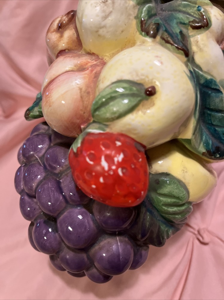 Vintage Ceramic Centerpiece Fruit Basket