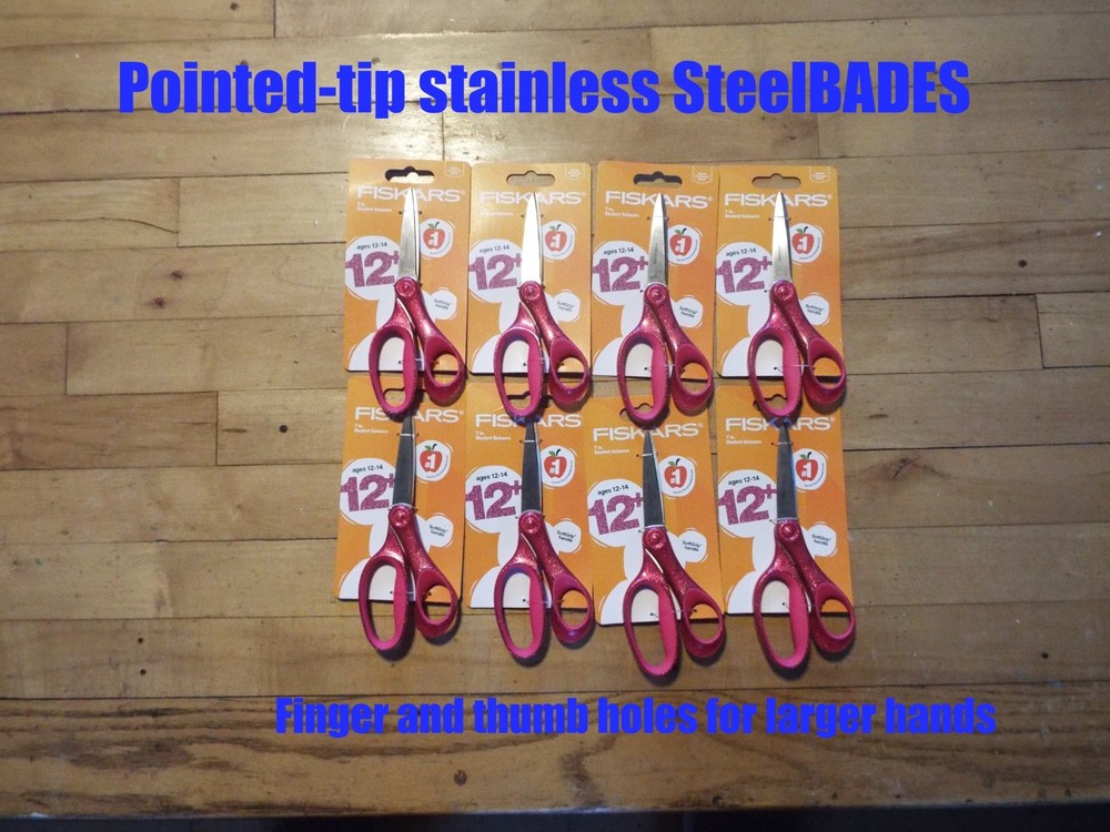 FISKARS SCISSORS FOR STUDENTS SET OF 8