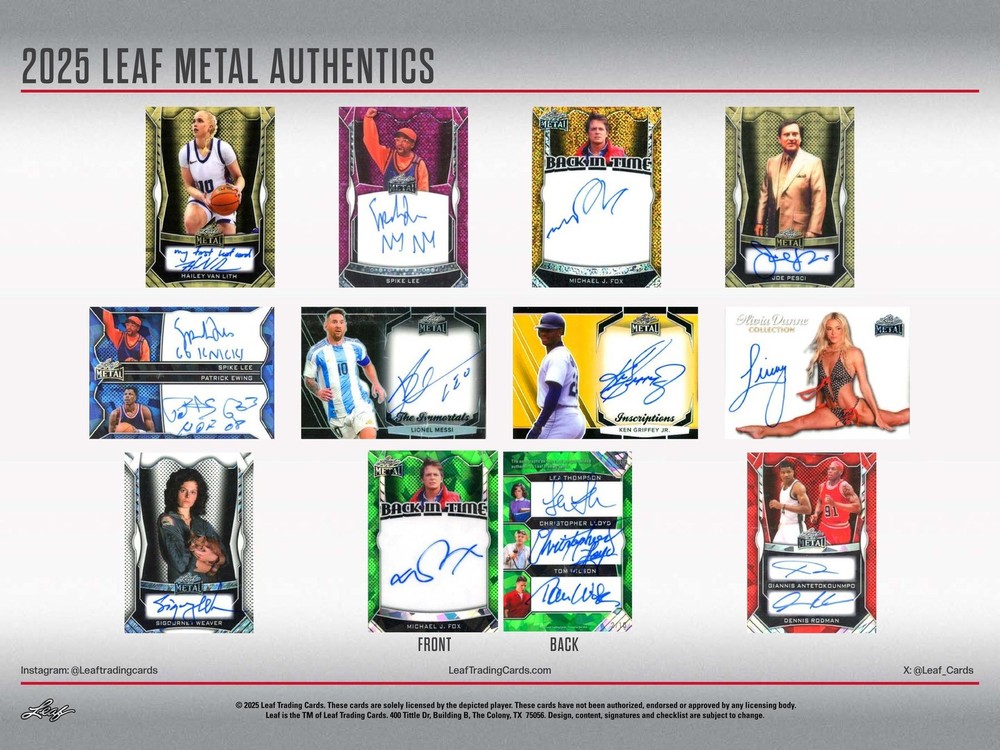 2025 LEAF METAL AUTHENTICS HOBBY BOX