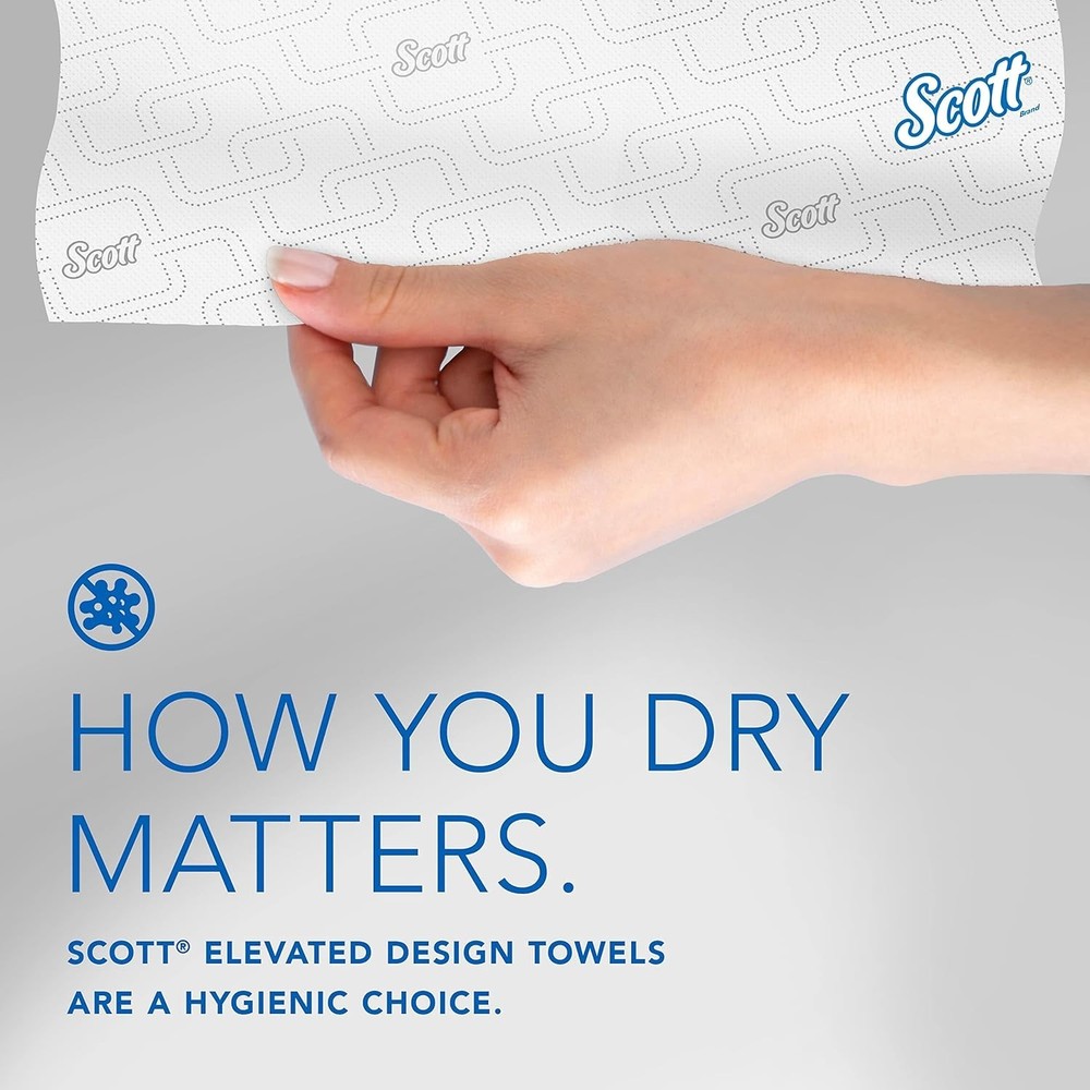 High-Capacity Hard Roll Paper Towels Bulk 02001 Hardwound Elevated Design