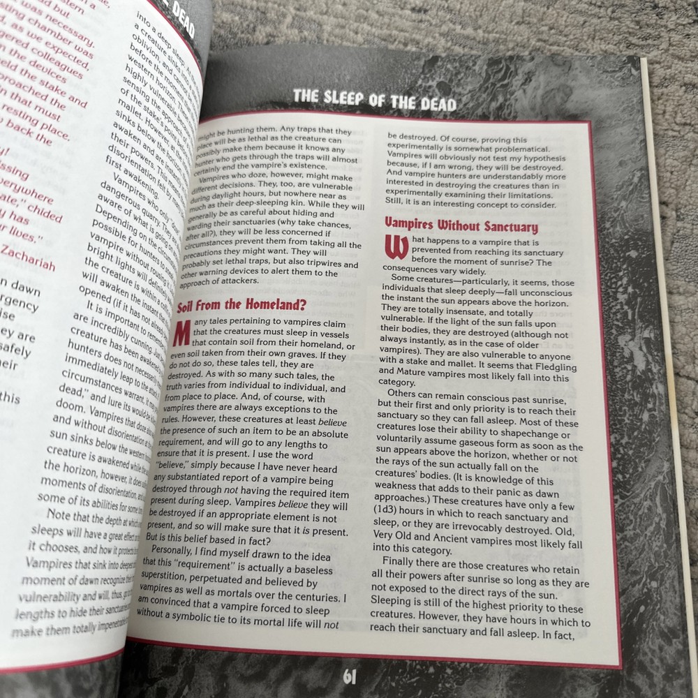 Van Richten's Guide to Vampires Ravenloft D&D 2nd Ed