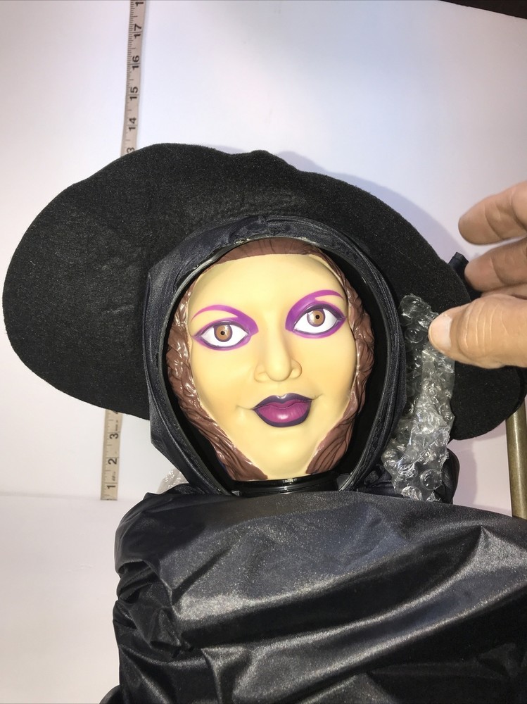 Wicked Witch Taking Changes Faces Motion Activated Halloween
