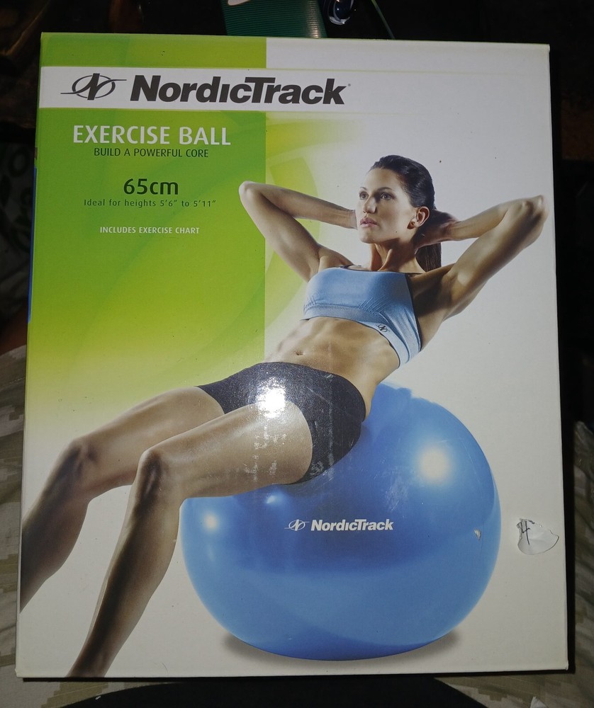 Nordic Track Exercise Ball  65cm With Pump New