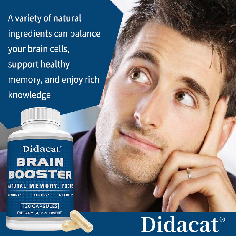 Brain Booster Capsules Brain Memory, Concentration Support Clear Brain Thinking