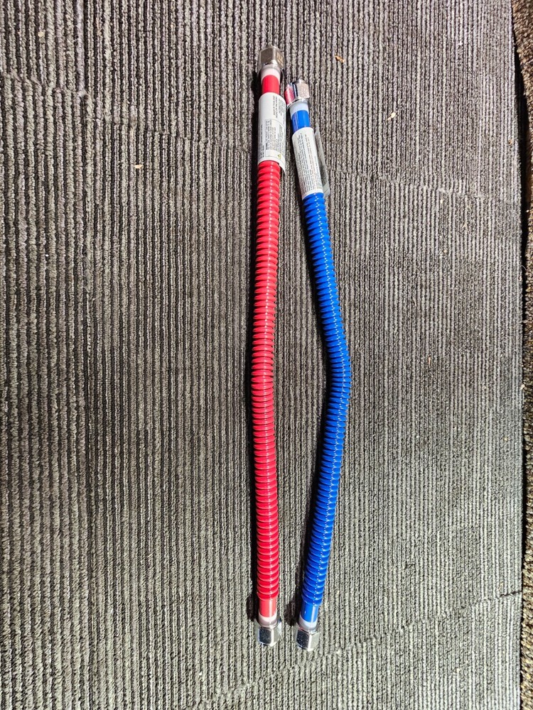 (QTY 2)Everbilt 1003 421 153 3/4"x3/4"x24" Water Heater Connector Corrugated