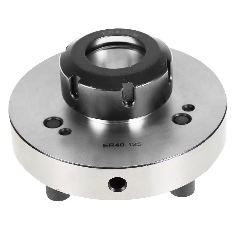 ER40 Collet Chuck 125mm Diameter Compact Lathe Tool Stud 5/8" Fit Milling
