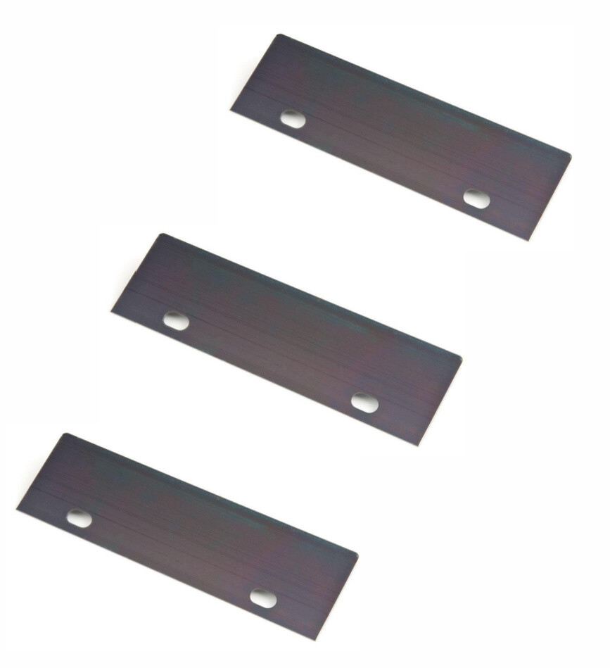 Grill and Griddle Scraper Replacement Blades - 3 Pack Fits Nemco 55825, Cozzini