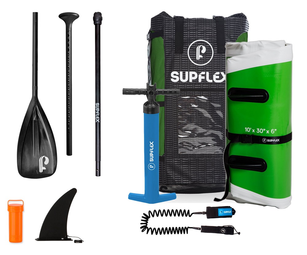 Supflex paddle Board Backpack Paddle leash Pump 10 foot for all for fun