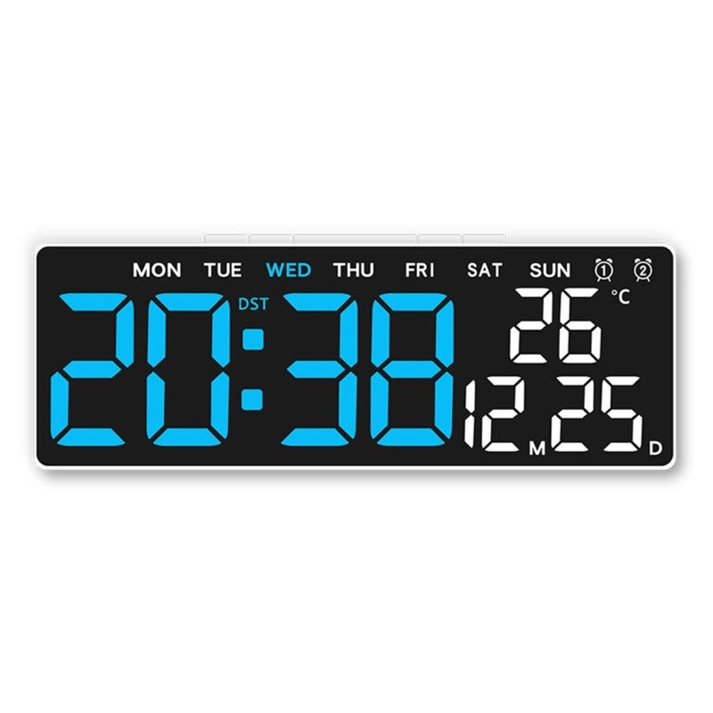 Multifunctional Simple LED Digital Clock with Date Week Display for Office Home