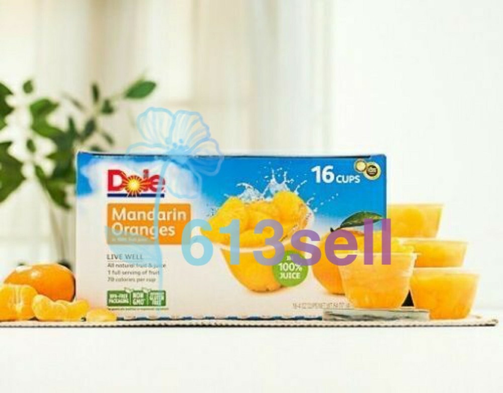 Dole Mandarin Oranges 16 Count 4 Oz Each Non GMO