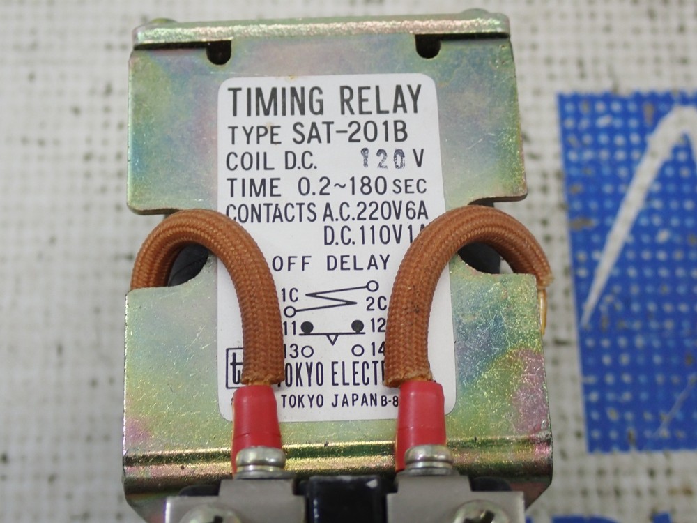 TEC SAT-201B Pneumatic Timing Relay 120V Coil