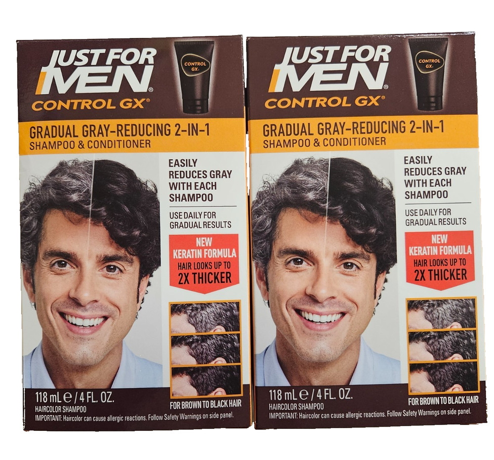 Just For Men CONTROL GX Grey Reducing 2in1 4oz ( 2 pack )