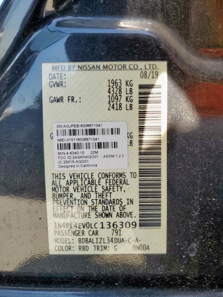 ALTIMA 2020 Speedometer 3890833