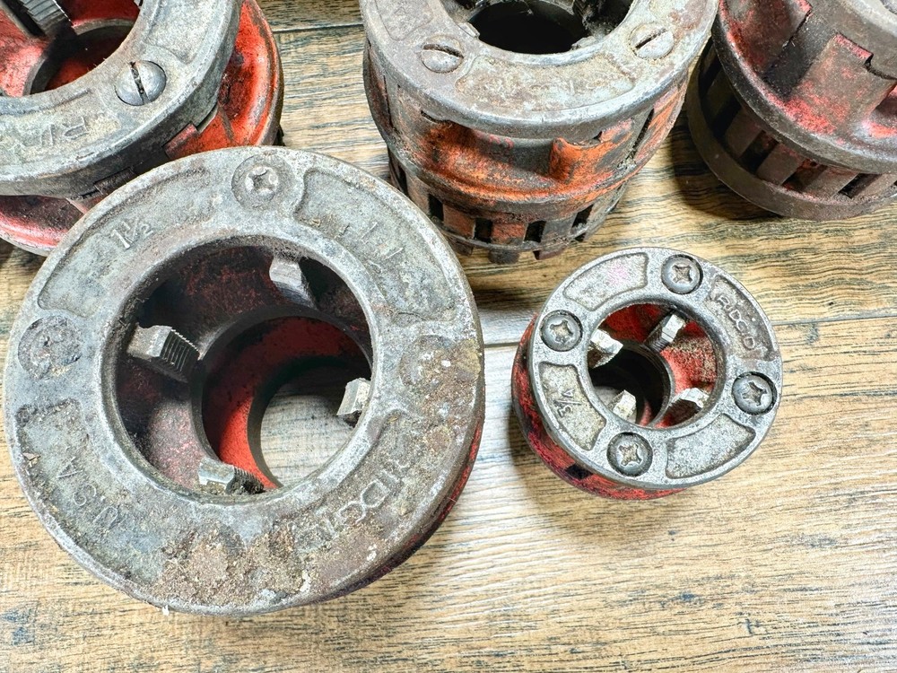 Ridgid 12-R Pipe Threader Die Head Set 12R Threading Dies G653