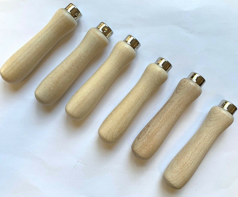 LUTZ 6 PC SHORT FILE HANDLE #2 FOR 4-6" FILES FERRULE