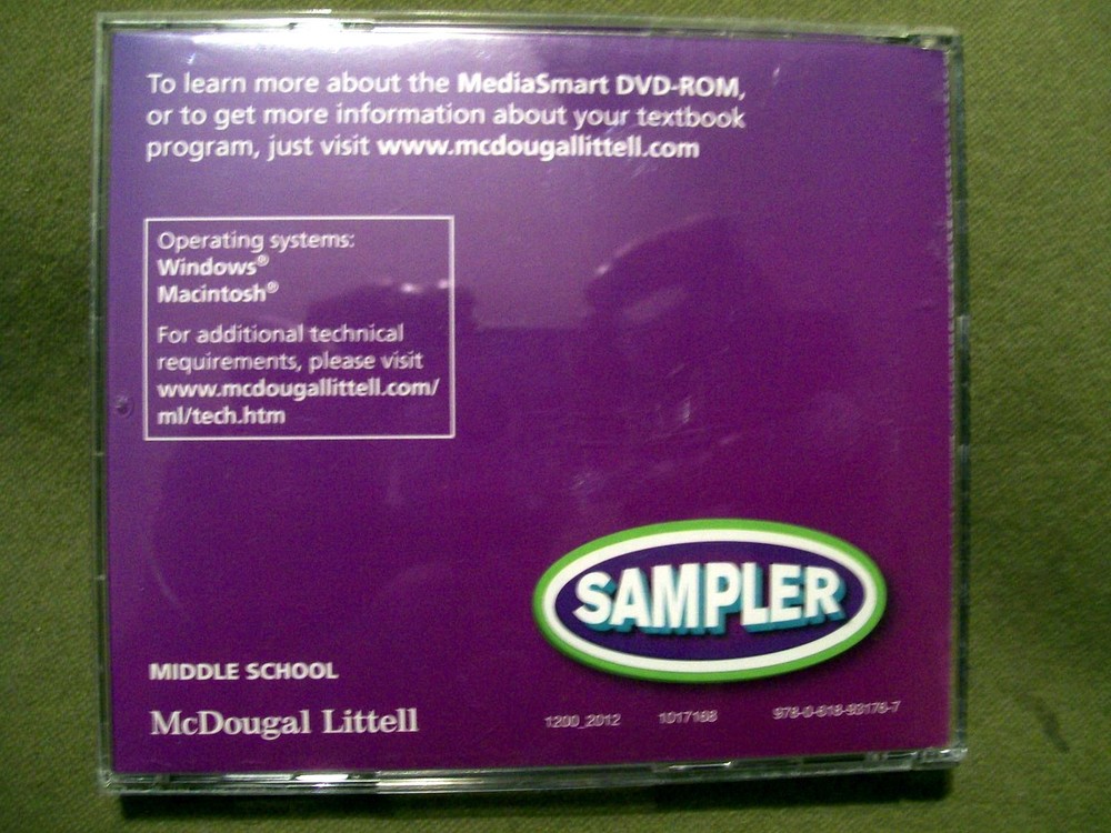 McDougal Littell Literature Middle School Media Smart Sampler DVD-ROM