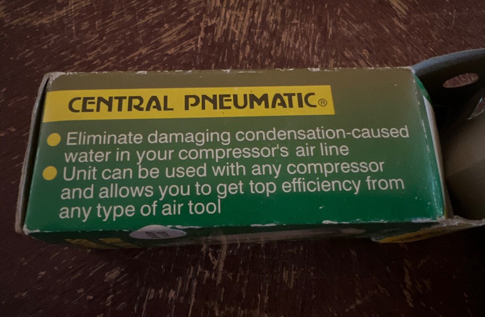 Central Pneumatic 43764 Oil Water Separator