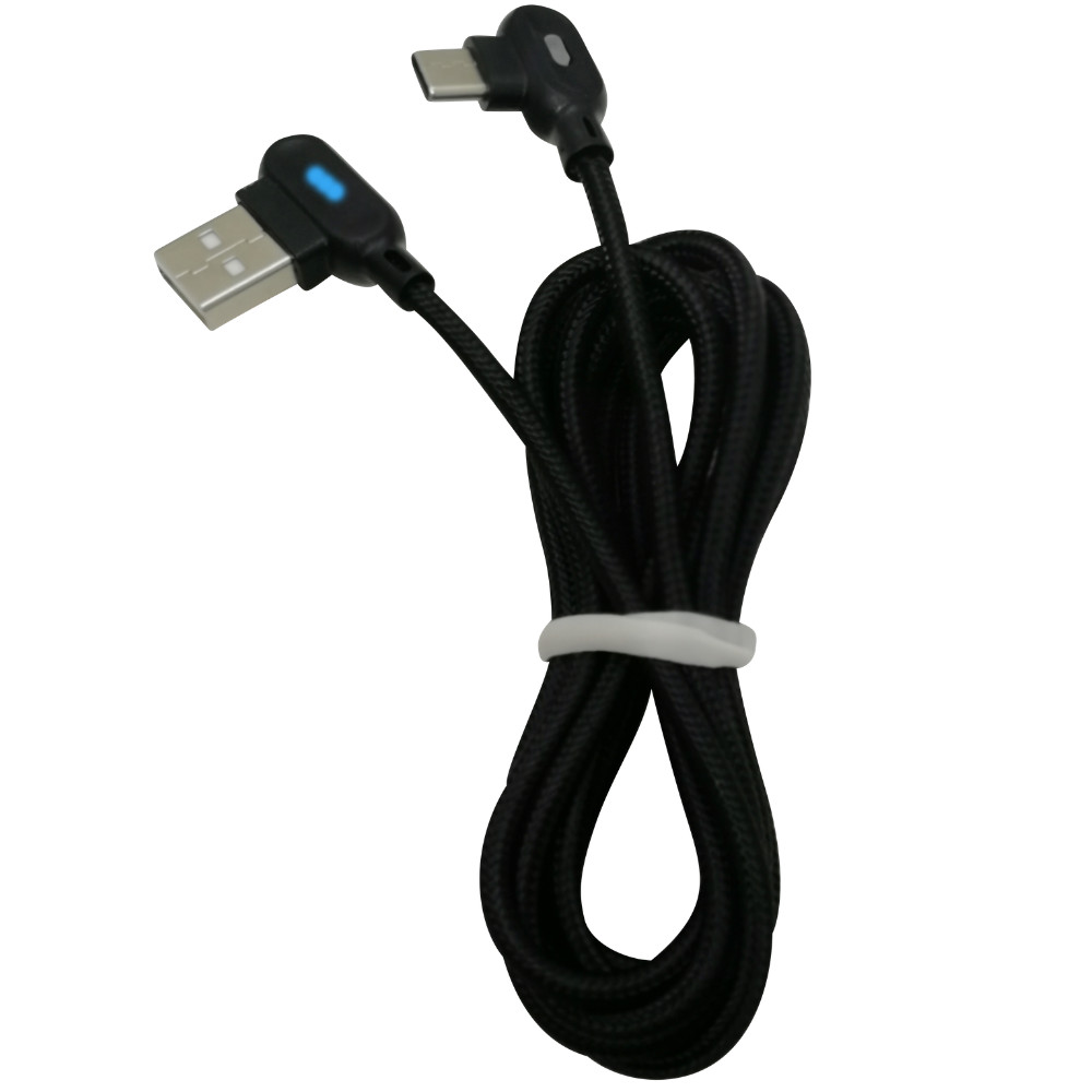 3Ft 6Ft 90 Degree Type-C USB-C Fast Charger Cable Data Cord For Samsung Android