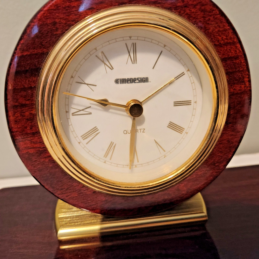 Timedesign Executive Quartz Desk Clock Alarm