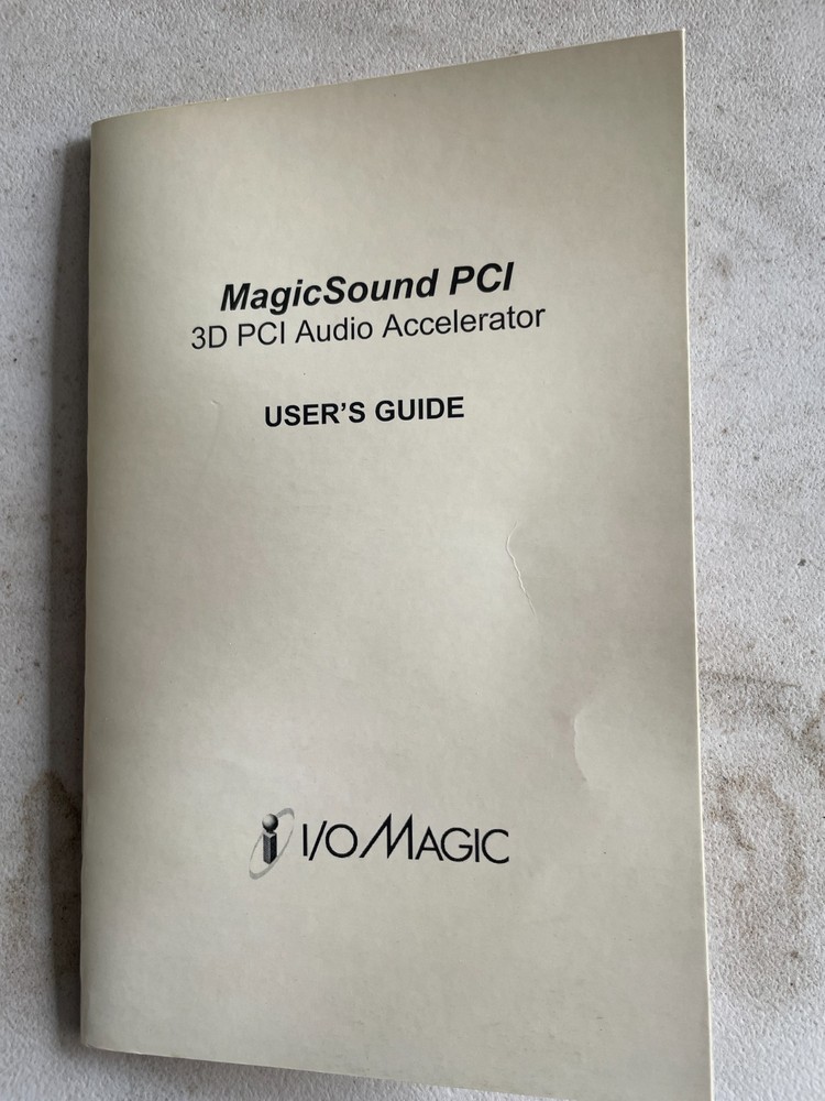 Magicsound PCI 3D PCI Audio Accelerator User Guide