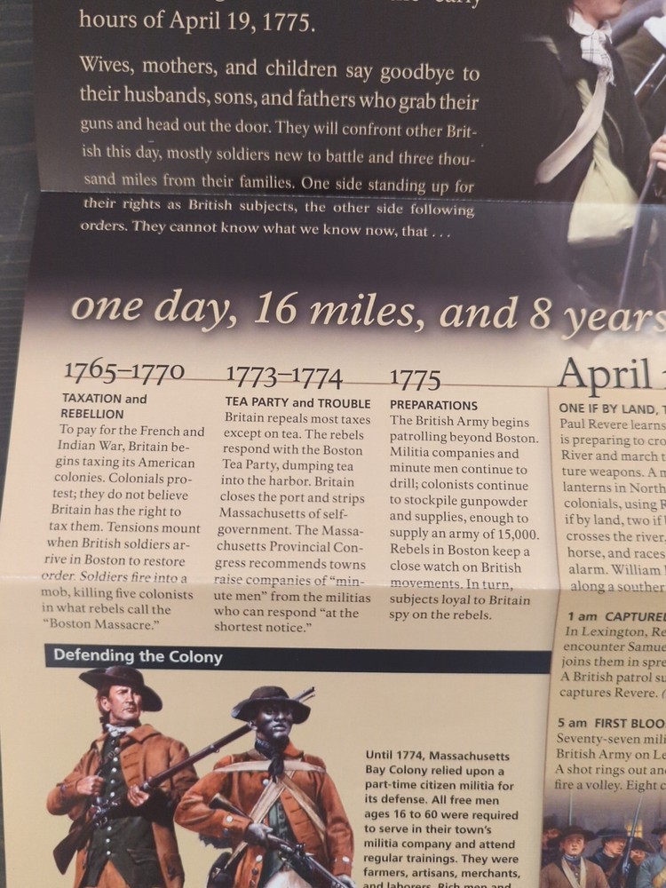 Minute Man National Historical Park Map & Brochure