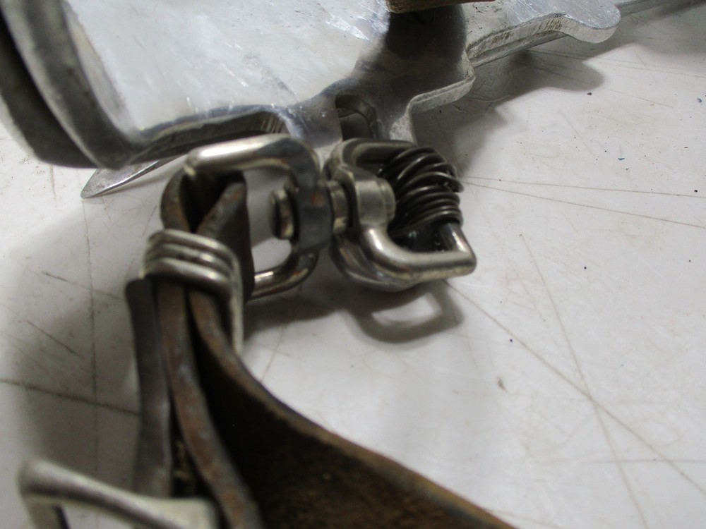 k200) Bashlin BD-14 Aluminum Lineman Pole Climbing Spikes Gaffs CUSTOMIZED Nice!