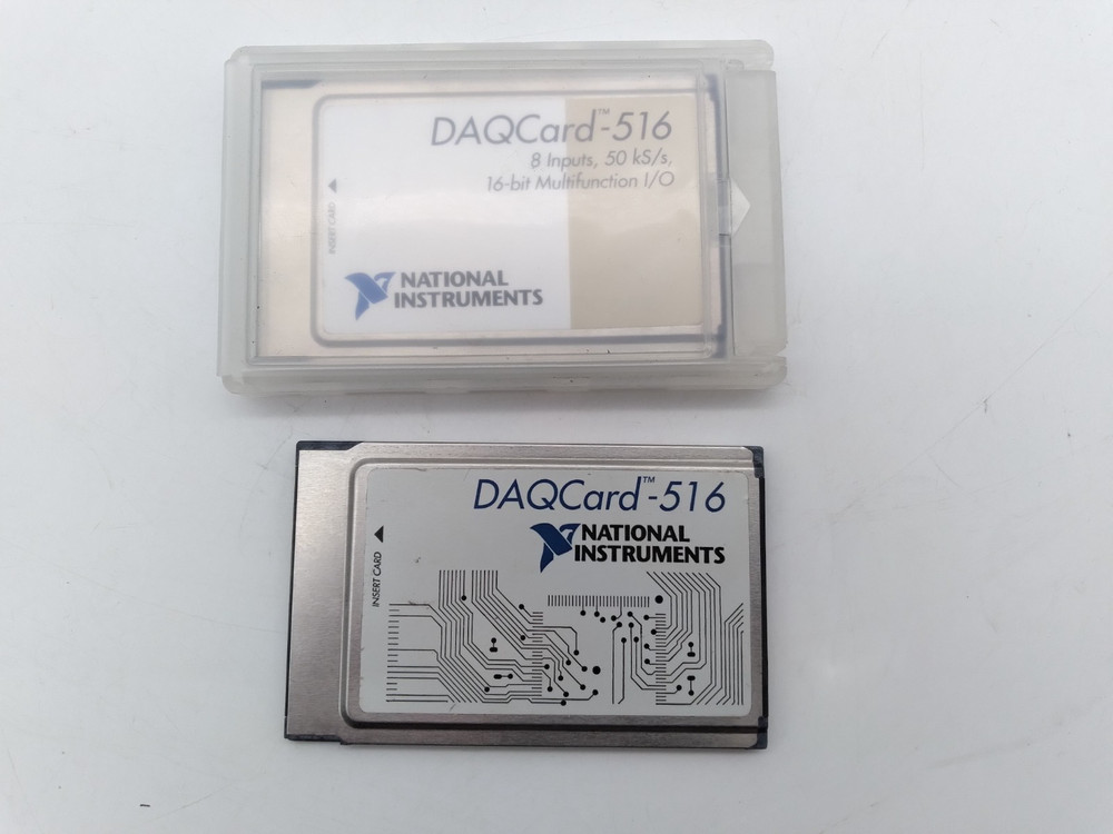 Lot of 2 National instruments DAQCard-516 analog input/digital multi-function IO