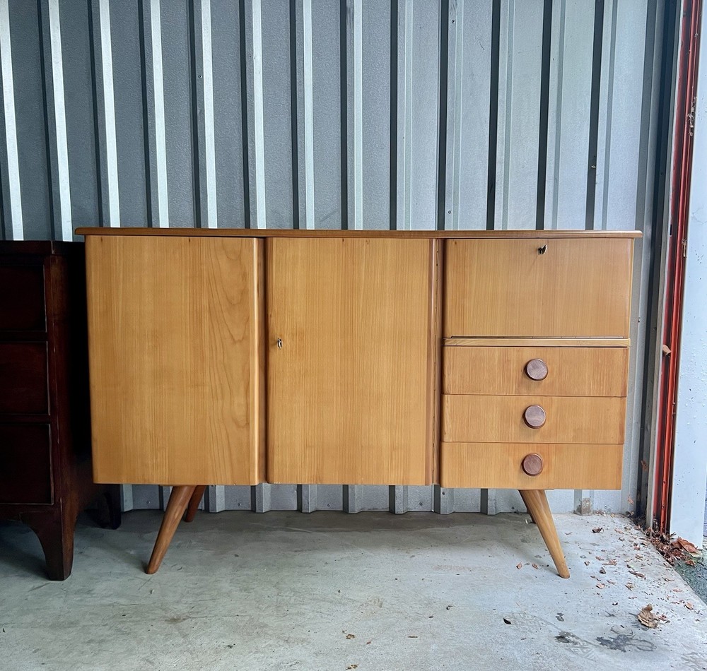 Mid-Century Danish Modern Highboard, Credenza, Console, c. 1960s