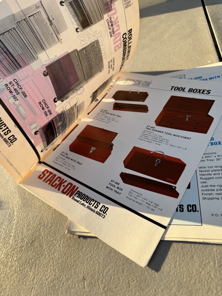 vintage stack on tool cabinets and boxes catalog