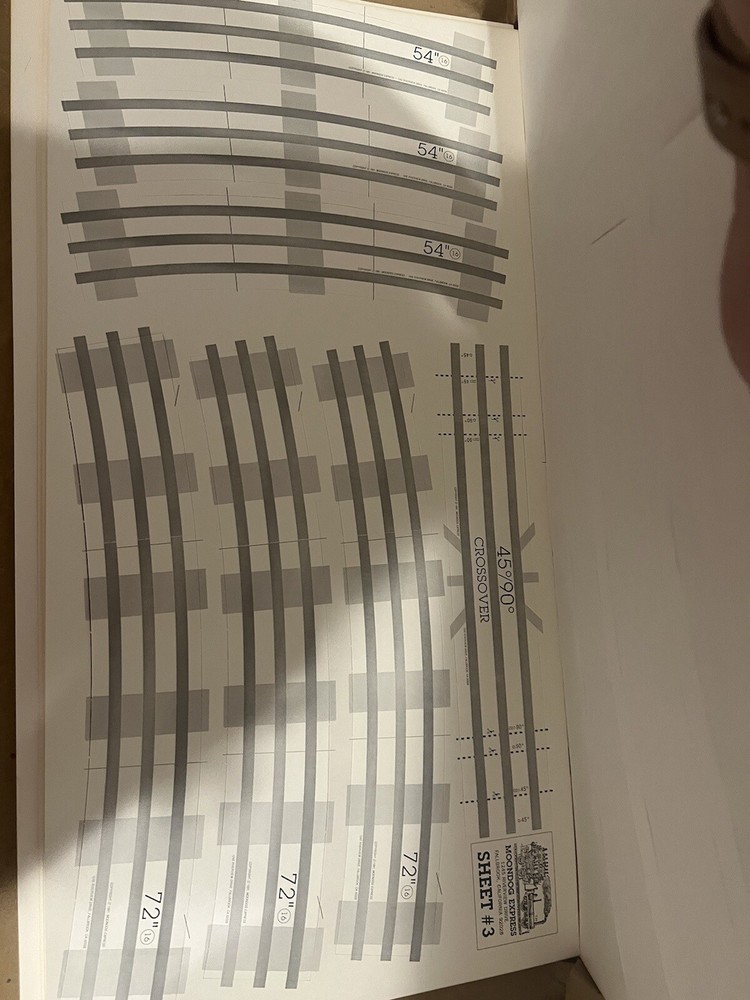 Moondog Express Train Sheets Multiple Pages Vintage