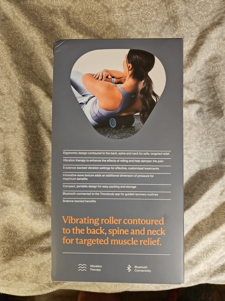 Therabody Wave Series Wave Duo - Ergonomically Contoured Smart Roller Bluetooth