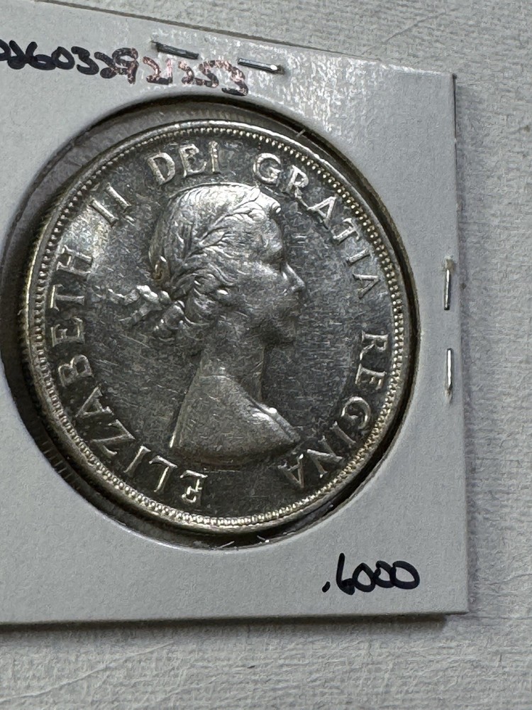 1953 Canada $1 Silver Coin Cleaned