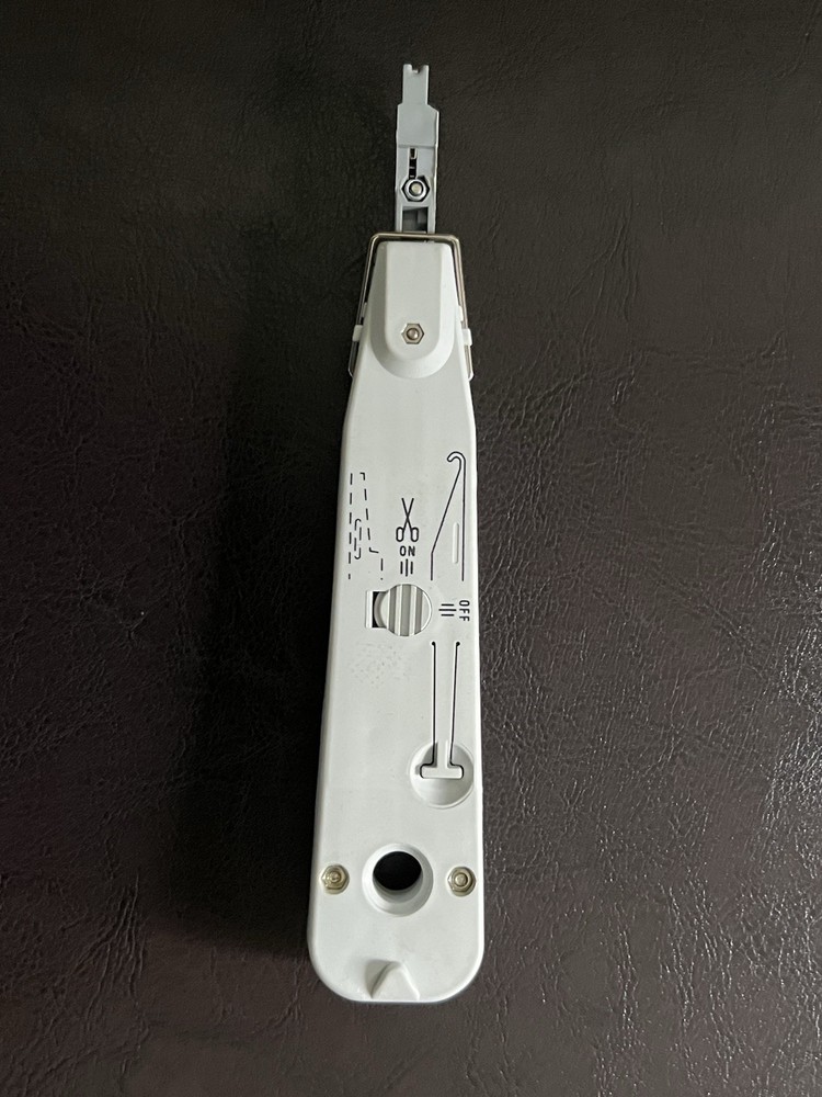 KRONE LSA-PLUS PUNCH DOWN TOOL with SENSOR WITH INSTRUCTIONS+CARRY POUCH