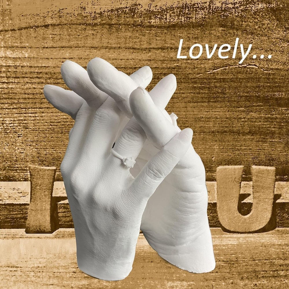 Hand Casting Kit Couples & Keepsake Hand Mold kit Couples for Holiday Activit...