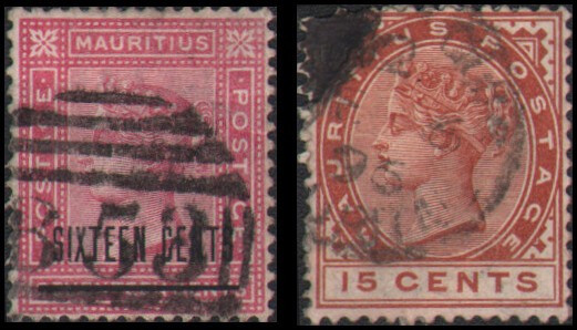 Mauritius #79-80 Used