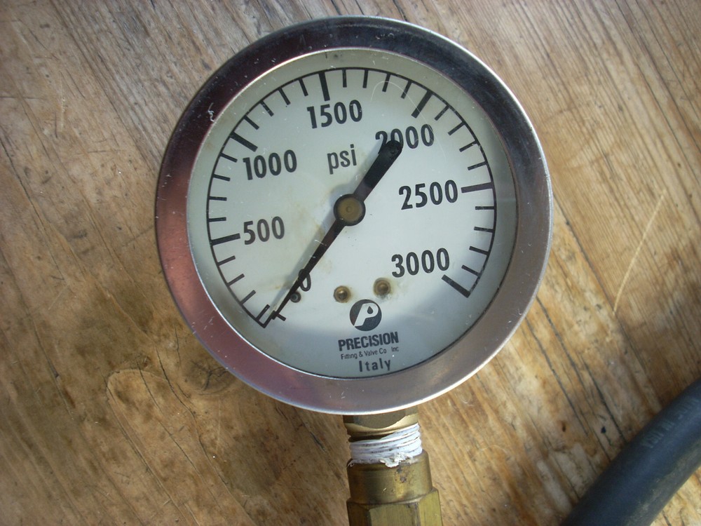 Precision Compression Gauge & Hydraulic Hose 3000 PSI