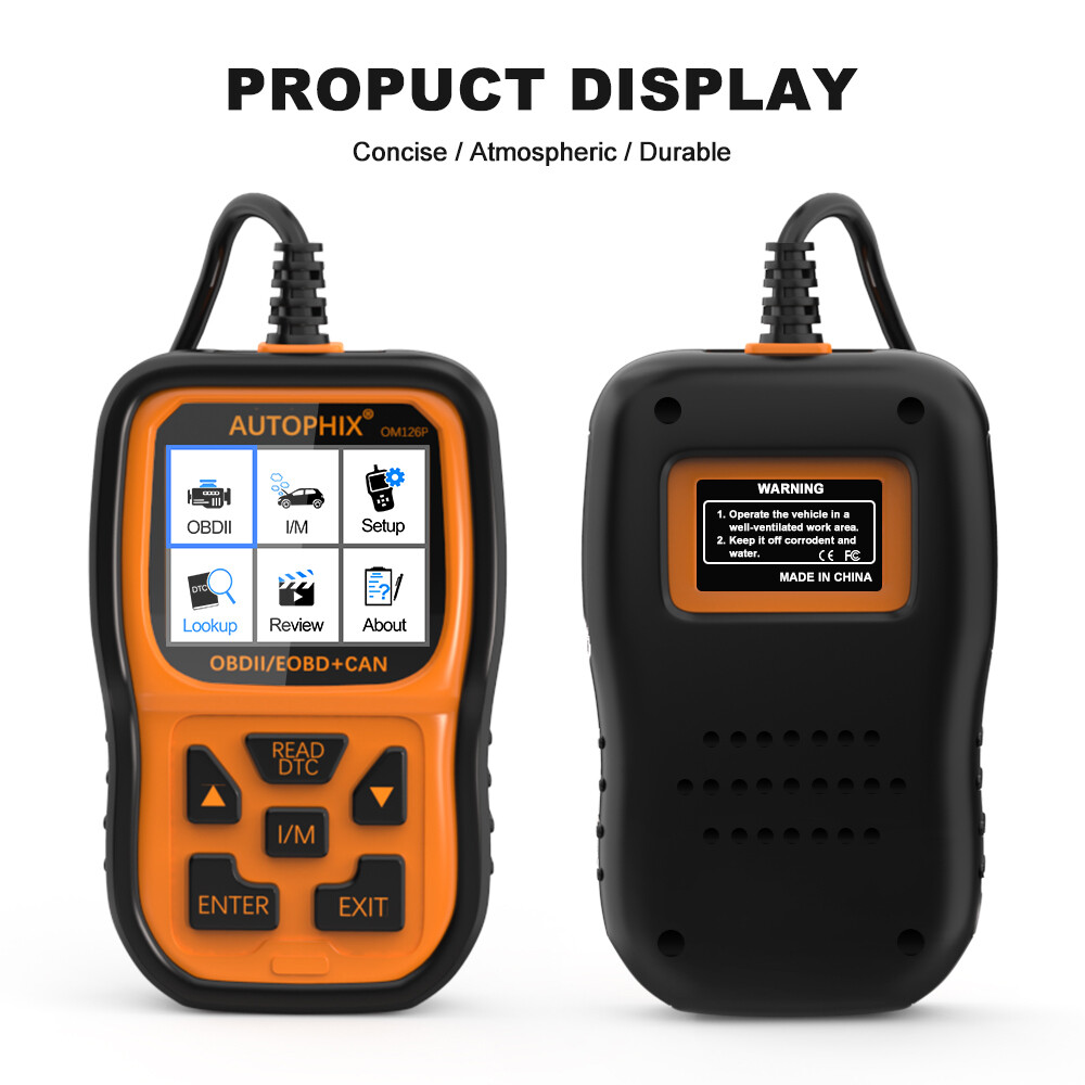 Autophix OM126P OBD2 Scanner Enhanced Vehicle Code Reader Auto Diagnostic Tool