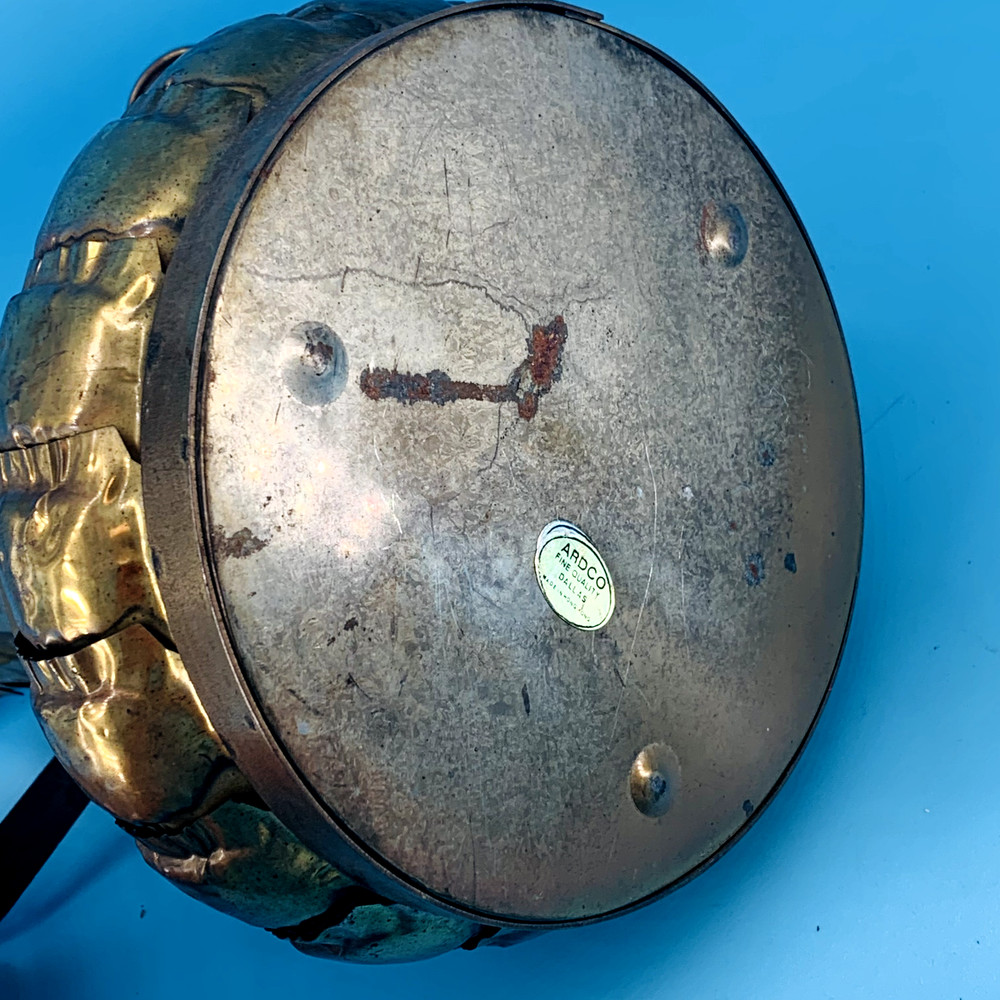 Hammered Brass Pitcher 8.5" Vintage