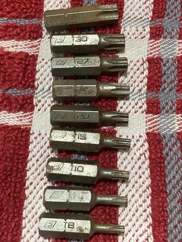 SNAP-ON Tools Master SAE Screwdriver Bit Set In Plastic Case SDM400A PB90