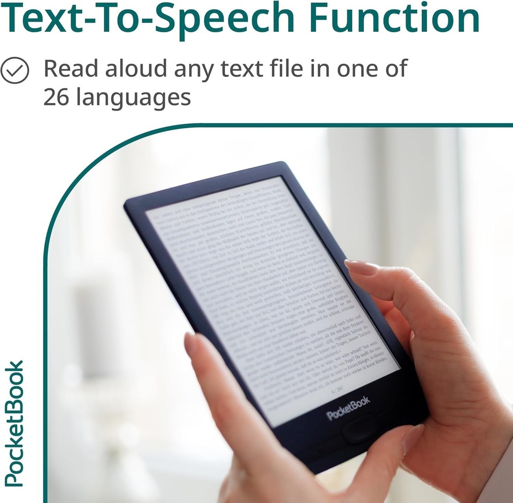 PocketBook Verse Pro E-Reader Waterproof, 6'' E-Ink Carta™ HD Touchscreen, RED