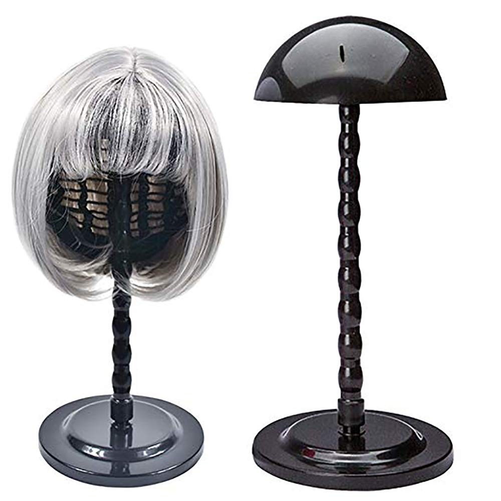Wig Stand Plastic Hat Display Head Holders Mannequin Head/Stand Black