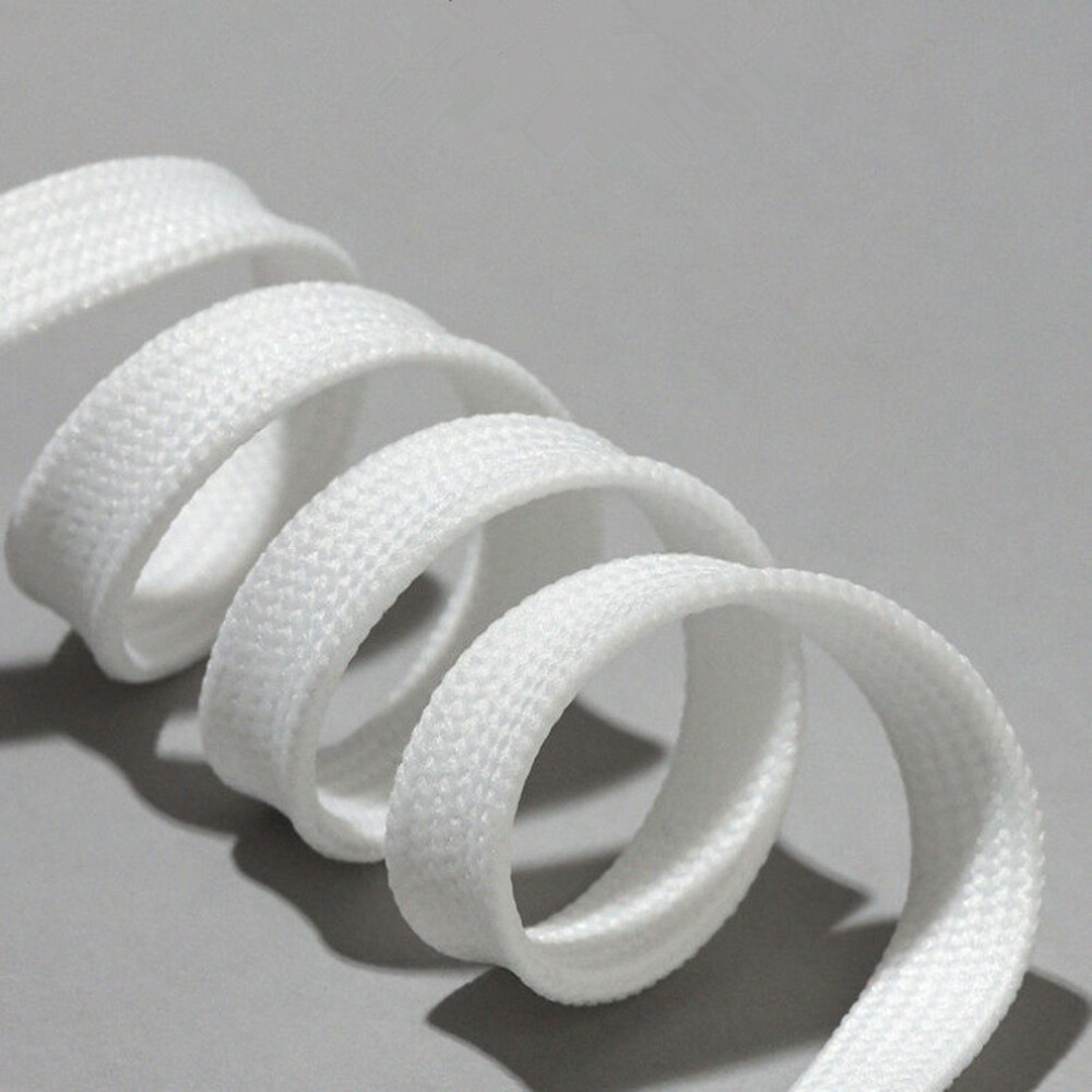 4pcs 120cm Polyester Double-Layer White Shoelaces Versatile Small White Shoes