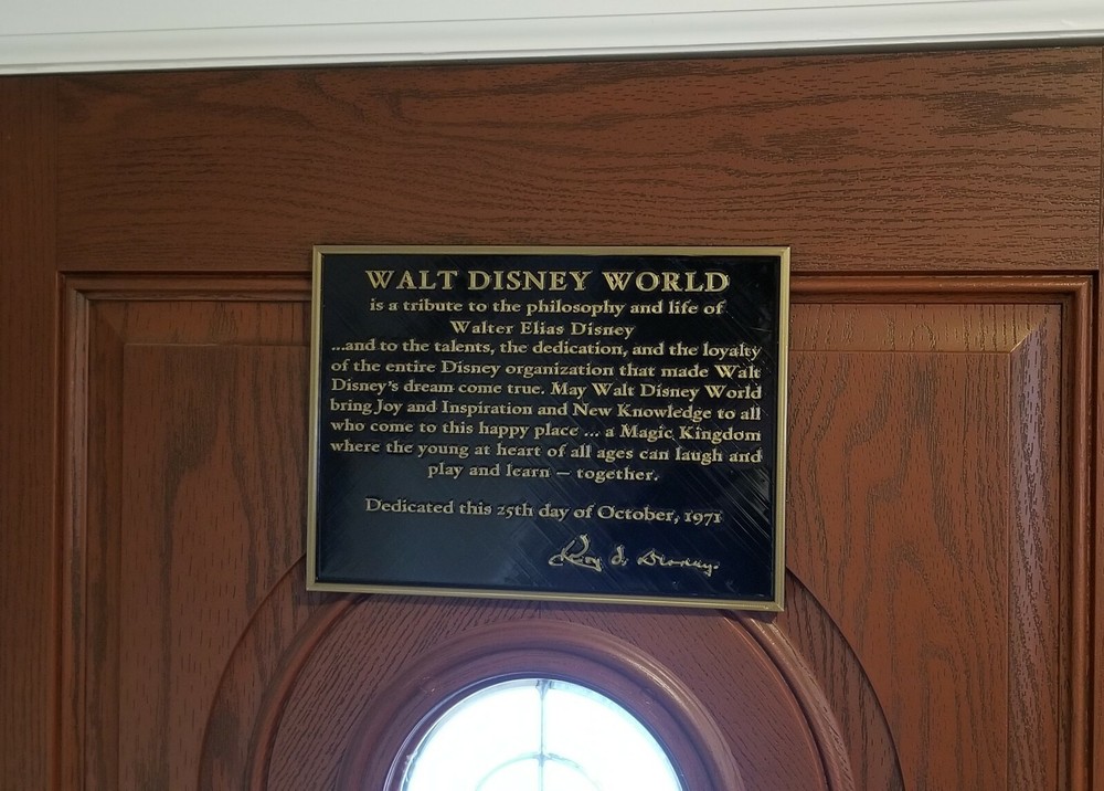 13" Disney World Dedication Plaque Replica Inspired Sign
