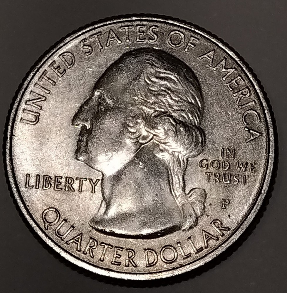 2017 P George Rogers Clark Misaligned Die Reverse Error Railroad edge bottom