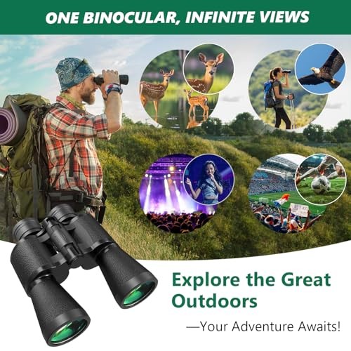 Binoculars for Adults, High-Powered Compact Professional Binoculars for 30x50