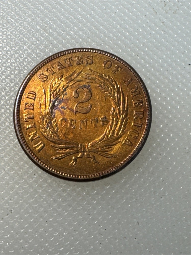 1865 2 cent piece FH