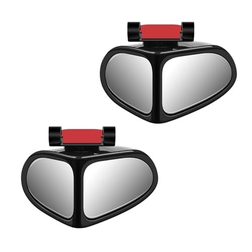 2 PCS Car Blind Spot Mirror, 360 Degrees Panoramic Adjustable Wide-angle