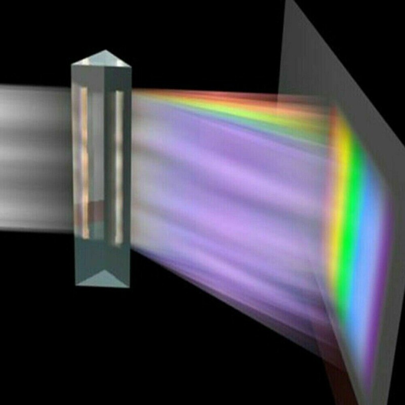 Triangular Prism Rainbow Prisma Crystal Photographic Physics Light Experiment